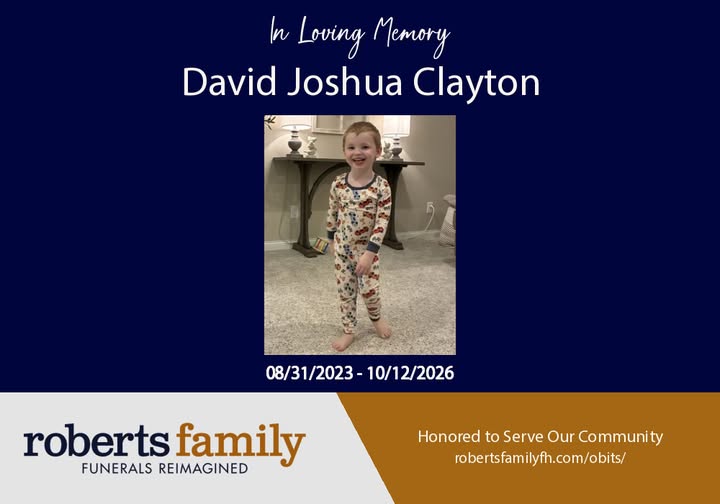 David Clayton Obituary, Cause of Death – Remembering Three-Year-Old David Joshua Clayton and His Joyful Faith